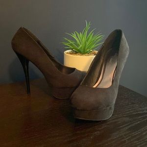 Charlotte Russe faux suede 4 inch heels